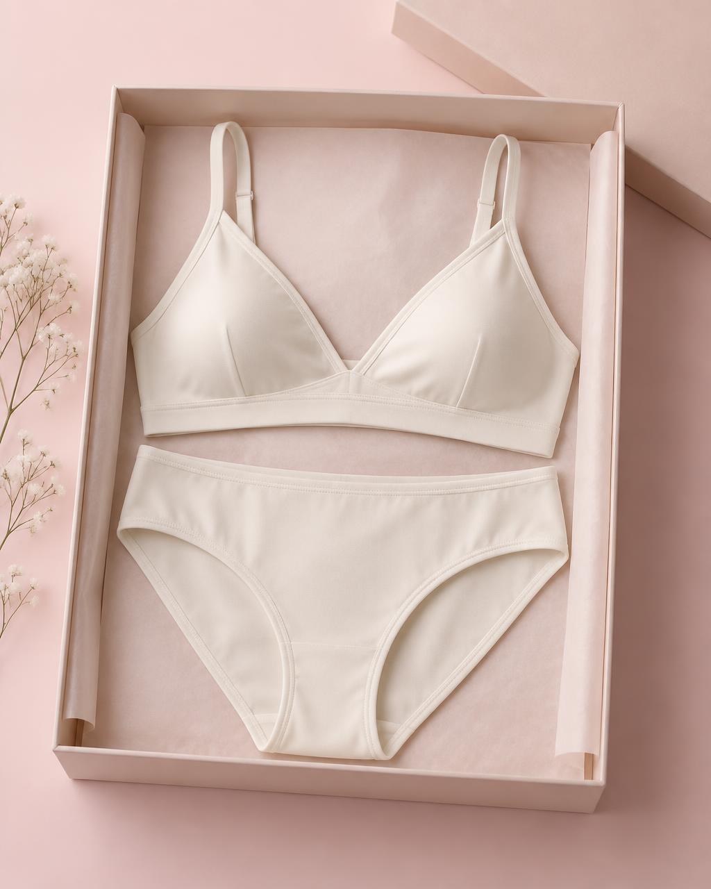 Conjunto básico color marfil